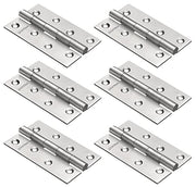Plantex Heavy Duty Door Hinges 4 inch x 14 Gauge/2 mm Thickness Home/Office/Hotel/Hinges for Main Door/Wooden/Bedroom/Kitchen/Kabza/Soft Close Door Hinges - Pack of 6 (Satin Matt)