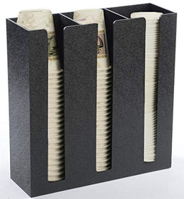 Plantex Metal Cup Holder/Cup Organizer for Kitchen/Cup Holder for Kitchen/3 Column- (Black)