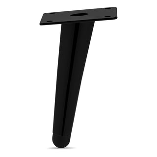 Plantex 6 Inch Sofa Legs for Bed Furniture/Sofa Legs for Table/Sofa Support Legs with Rubber Grip (Black, 8 Pcs)