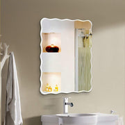 Plantex Frameless Bathroom Mirror/Rectangular Shape Glass For Wall/Mirror For Dressing Room/Living Room/Bedroom/Entryway (18 X 24 Inch)