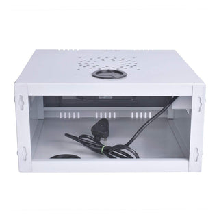 Plantex CCTV/DVR/NVR Cabinet Box/DVR Rack Wall Mount with Lock/Network Rack/Server Rack with Power Socket - 1U
