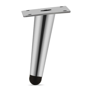Plantex Heavy Duty Round 4 inch Spare Sofa Legs for Bed Furniture/Sofa Legs for Furniture Fitting/Table Legs/Sofa Leg Set of 2 pcs (Chrome Finish)