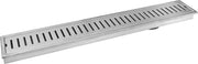 Plantex 304 Grade Stainless Steel Long Shower Drain/Floor Drain/Drainage Cover/Floor Drain Cover with Removable Grate (10 x 60 cm - Matt) (Capsule)