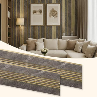Plantex Louvers Panel for Wall/8 Feet Wall Panels/3D Charcoal Panel for Interior Walls Décor - Pack of 3 Covers - 24 Sq. Ft, Size-1 Feet x 8 Feet (YD-1204)