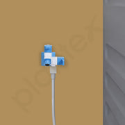 Plantex ABS Plastic ES-117 Single Lever 2 in 1 tap for Kitchen with Plastic Flange for Bathroom Wash Basins (Blue & White)