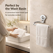 Plantex Stainless Steel 4pcs Bathroom Accessories Set- Towel Rack/Tumbler Holder/Soap Dish Stand/Napkin Ring/Bathroom Organiser Set of 4(Chrome)