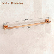 Plantex 304 Grade Stainless Steel Bathroom Single Towel Rod/Stylish and Durable Towel Hanger/Towel Stand/Bathroom Accessories - Decan (Rose Gold Finish)