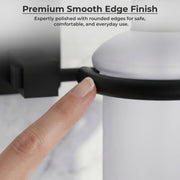 Plantex 304 Garde Stainless Steel Liquid Soap Dispenser/Shampoo Dispenser/Hand Wash Dispenser/Bathroom Accessories - Darcy (Black)