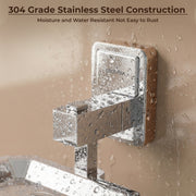 Plantex 304 Grade Stainless Steel Wall Mounted Soap Holder for Bathroom/Soap Dish Stand/Soap Case/Bathroom Accessories - Darcy (Chrome)