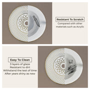 Plantex Table Top Wash Basin For Bathroom/Designer Ceramic Basin/Countertop Vessel Sink Basin - Indo-European Collection (NC-664, 16 x 16 x 5 Inch)