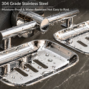Plantex Galaxy 304 Grade Stainless Steel Bathroom Soap Holder/Soap Stand/Soap Dish for Bathroom Accessories (Chrome)