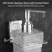 Plantex Liquid Soap Dispenser for Bathroom/304 Grade Stainless Steel Shampoo Dispenser/Handwash Dispenser/Bathroom Accessories - (Chrome)