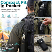 Plantex Multifunction Hand Tool with Adjustable Wrench & Pliers/Portable Stainless Steel Multi Tool with Screwdriver & Utility Blades/Compact DIY Tool  Black (APS-MQ044G)