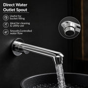 Plantex Shower Combo Set for Bathroom/Brass Single Knob Diverter/Bathtub Spout/8x8 Inch Ultra Slim Overhead Shower/11-Inch S-Shaped Shower Arm – Chrome