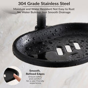Plantex 304 Grade Stainless Steel Soap Holder/Stand for Bathroom and Wash Basin Bathroom Accessories - Niko (Black)