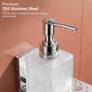 Plantex 304 Grade Stainless Steel Liquid 1 Ml Soap Dispenser/Shampoo Dispenser/Hand Wash Dispenser/Bathroom Accessories-Iris(Chrome)