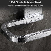 Plantex 304 Grade Stainless Steel Towel Ring/Napkin Hanger/Towel Holder for Wash Basin/Bathroom Accessories - Crystal (Chrome)