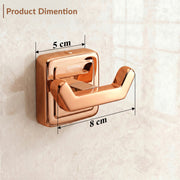 Plantex 304 Grade Stainless Steel Robe Hook/Hanger/Hook for Hanging Towel in Bathroom/Living Room - Decan (Rose Gold)