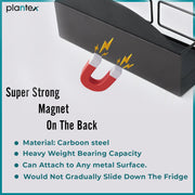Plantex GI Steel Magnetic Refrigerator Shelf/Magnetic Shelf for Fridge/Spice Rack for Kitchen/Shelf for Bathroom - Pack of 1 (Black)