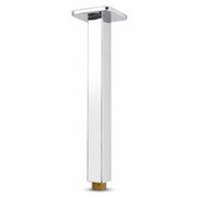 Plantex 10-Inch Ceiling Shower Arm/Stainless Steel Shower Pipe/Square Shower Arm with Flange - Pack of 1 (Chrome)