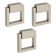 Plantex Drawer Kadi/2 Inch Chest Handle for Drawer/Square Cabinet Kadi/Pull-Push Small Kadi for Home/Office Drawer - Pack of 3 (SH-358, Satin White)