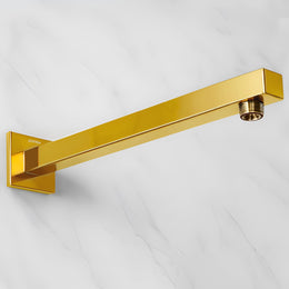 Plantex 18-Inch Shower Arm for Overhead Shower/Stainless Steel Shower Pipe/Wall Mount Bathroom Fitting with Â½-Inch Thread - Pack of 1 (Gold)