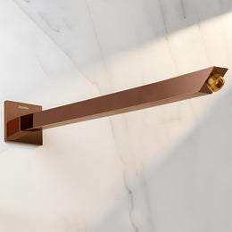Plantex 18-Inch Shower Arm for Overhead Shower/Stainless Steel Shower Pipe/Wall Mount Bathroom Fitting with ½-Inch Thread - Pack of 1 (Rose Gold)