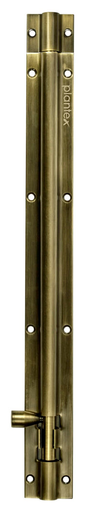 Plantex Stainless Steel 12 inch Tower Bolt/Tower Bolt for Home,Offices Doors and Windows/Tower Bolt for Main Door/Door Latch/Kundi/Chitakini/Door Latch for Windows - Pack of 1 (Brass Antique)