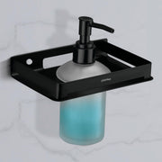 Plantex Liquid Soap Dispenser for Bathroom/Stainless Steel Shampoo Dispenser/Handwash Dispenser for Bathroom/Bathroom Accessories - Pack of 1 (Black)