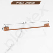 Plantex 304 Grade Stainless Steel 24 inch Single Towel Rod/Towel Holder/Towel Rack for Bathroom/Towel Bar/Hanger/Stand/Bathroom Accessories - Benz (Rose Gold)