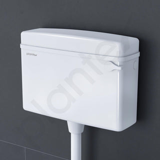 Plantex Polypropylene Toilet Flush Tank/Flush Tank for Toilet with 10 LTR Water Capacity/Side Lever Cistern for Bathroom - Pack of 1 (White)
