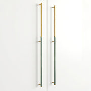 Plantex Stainless Steel & Aluminium Cabinet Handle/900mm Wardrobe Handle for Home/Cupboard Door Pull-Push Handles for Hotel/Office - Pack of 2 (DTC-3960, Green & Gold)