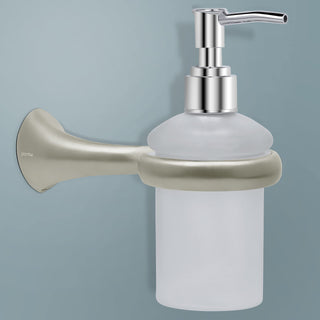 Plantex Smero Pure Brass Handwash Holder for Wash Basin/Liquid Soap Dispenser/Shampoo Dispenser - Effect (Satin Matt)