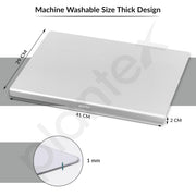Plantex Heavy Duty Stainless Steel Chopping Board Large/Vegetable Chopping Board for Kitchen Countertop/Anti-Bacterial, Non-Slip, Vegetable Cutting Pad (Size- 41 X 29 cm)