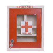 Plantex First Aid Box/Medical Box/Emergency First Aid Kit Box/Medicine Storage Box for Home, School & Office with Multi Compartment - (Red & Ivory) – Wall Mount – Metal