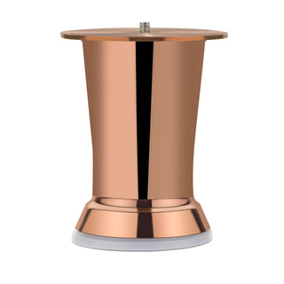 plantex Heavy Duty Round 4 inch Spare Sofa Legs for Bed Furniture/Sofa Legs for Furniture Fitting/Table Legs/Sofa Leg Set of 2 pcs (Rose Gold)
