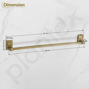 Plantex 304 Grade Stainless Steel 24 inch Towel Hanger for Bathroom/Single Towel Rod/Bar/Towel Stand/Bathroom Accessories - Darcy (Brass Antique)