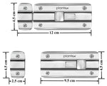 Plantex Premium Heavy Duty Door Stopper/Door Lock Latch for Home and Office Doors/Baby Latch - Pack of 1 (Chrome)