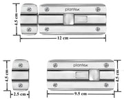 Plantex Premium Heavy Duty Door Stopper/Door Lock Latch for Home and Office Doors/Baby Latch - Pack of 1 (Chrome)