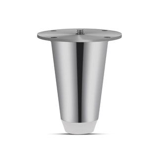 Plantex 3 inch Sofa Legs for Bed/Sofa Legs for Table/Sofa Support Legs with Rubber Grip(Set of 6 pcs) Chrome