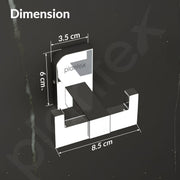 Plantex Robe Hook for Bathroom/304 Grade Stainless Steel Towel Hook/Cloth Hanger/Bathroom Accessories - Pack of 1 (1905, Chrome)