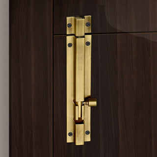 Plantex Stainless Steel Kit for Single Door - Hardware Accessories (10 inch Al-Drop, 8 inch Latch, 7 inch 2 Handles, 7 inch Tower Bolt, 4 inch Stopper) - (DMAL-03-Brass Antique)