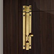 Plantex Stainless Steel Kit for Single Door - Hardware Accessories (10 inch Al-Drop, 8 inch Latch, 7 inch 2 Handles, 7 inch Tower Bolt, 4 inch Stopper) - (DMAL-03-Brass Antique)
