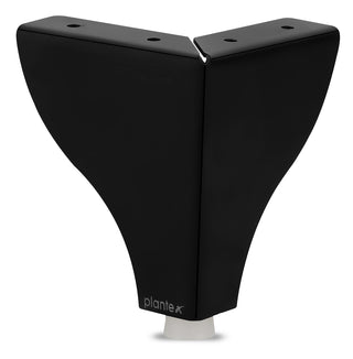 Plantex 4 Inch Sofa Legs for Bed Furniture/Sofa Legs for Table/Sofa Support Legs with Rubber Grip (Black, 6 Pcs)