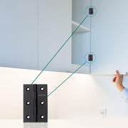 Plantex Door Hinges 3 inch x 16 Gauge/1.5 mm Thickness Home/Office/Hotel/Hinges for Main Door/Soft Close Movement Door Hinge/Kabza - Pack of 3 (Black)