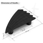 Plantex Door Handle/6 Inch Main Door Handle/Handle for Wooden Door/Pull-Push Door Handle/Door Accessories (Pack of 1, Black)