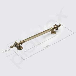 Plantex Door Handle/Main Door Handle/18 inch Pull-Push Handle/Door Handle for Home/Office/Hotel - Pack of 2 (S-136, Brass Antique)