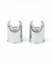 Plantex Hand Shower Holder For Bathroom/Adjustable Handheld Shower/Wand Holder/Wall Mount Bracket - Pack of 2 (Chrome)