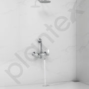Plantex Wall Mixer for Bathroom 2 In 1 with L-Bend Provision for Overhead Shower/Mixer Tap for Bathroom with Water Saving Nozzle Tap- (Celesiya-1249)