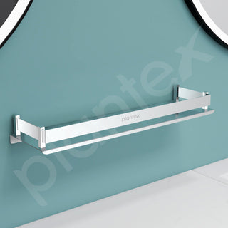 Plantex Stainless Steel Bathroom Shelf Rack/Bathroom Organizer/Wall Shelf for Bathroom Accessories Set/Kitchen Stand/Kitchen Shelves & Racks-(Chrome 18x5 Inches)
